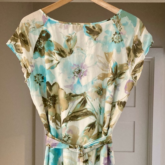 Tommy Bahama Cotton & Silk Floral Dress - Picture 3 of 10